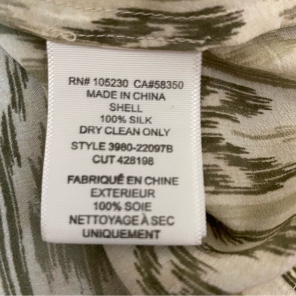 Joie Addy B Fatigue Silk Ikat Pullover Blouse - Picture 4 of 9